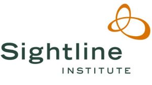 Sightline Institute logo with mobius loop symbol.