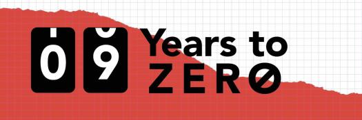 09 Years to ZERO newsletter banner